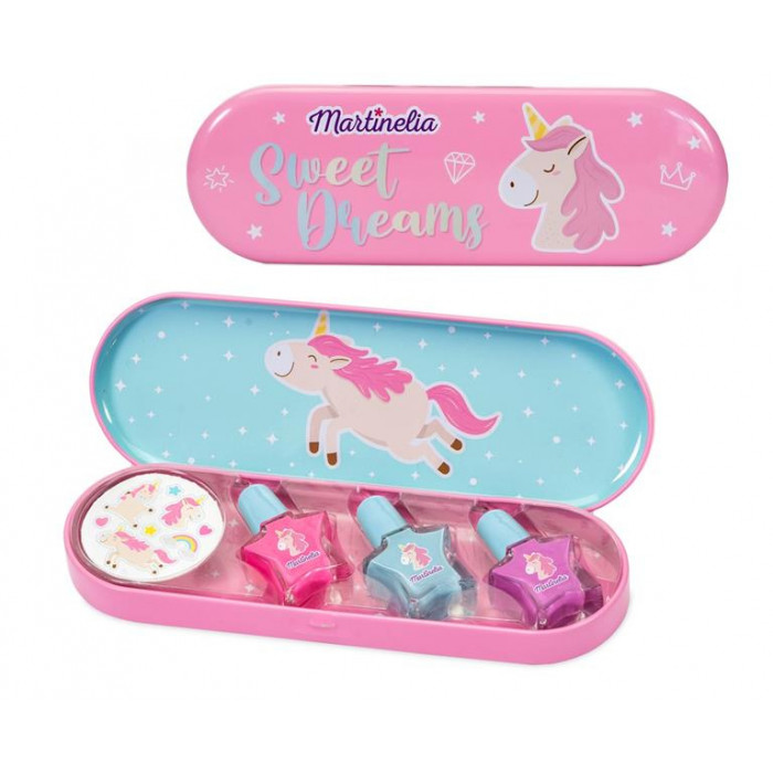 UNICORN NAIL POLSIH + STICKERS LOTE 4 PZ