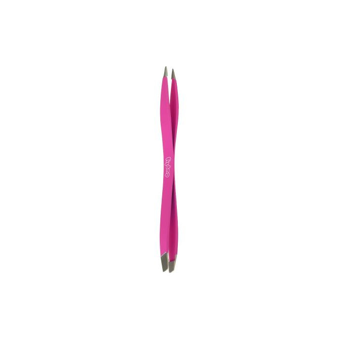 DUPLY PINZA DEPILAR DE DOBLE PUNTA FINA-OBLICUA FUCSIA