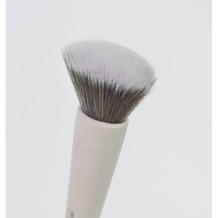 BROCHA MAQUILLAJE FLAT TOP KABUKI NATURAL FIBER BEIGE