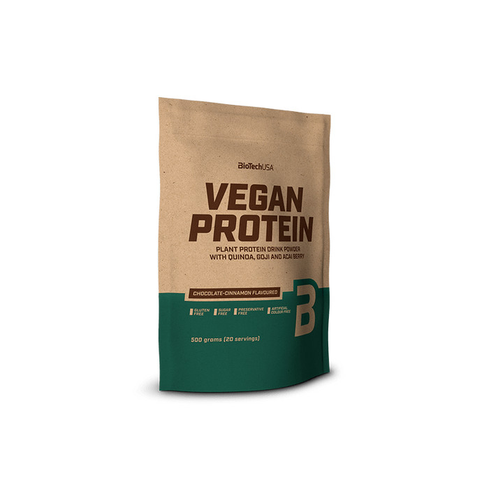 VEGAN PROTEIN CHOCOLATE-CANELA 500 GR