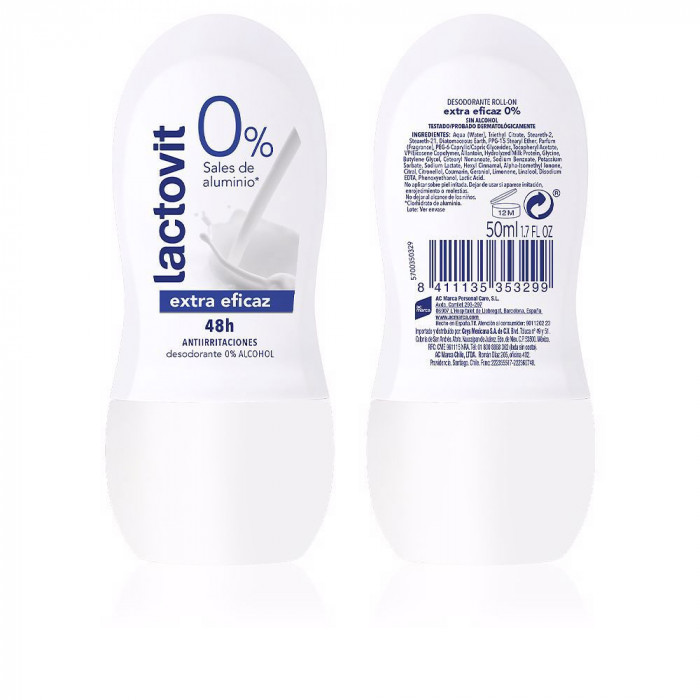 LACTOVIT ORIGINAL 0% DEO ROLL-ON 50 ML