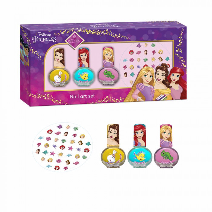 PRINCESAS DISNEY SET UÑAS LOTE 4 PZ