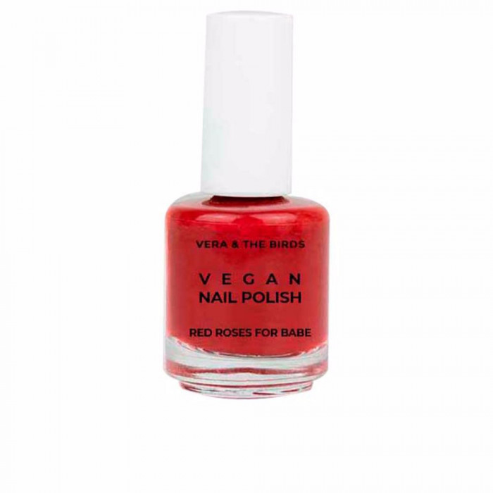 VEGAN NAIL POLISH RED ROSES FOR BABE 14 ML