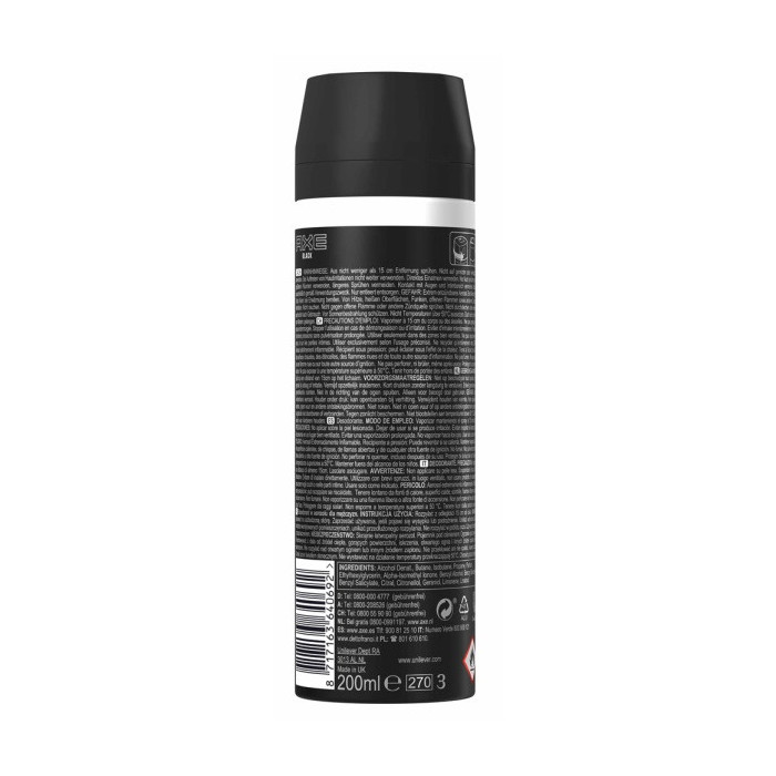 AXE FRESH DEO BLACK XL 200ML