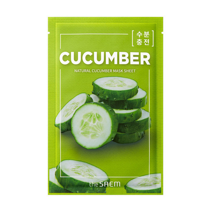 NATURAL CUCUMBER MASK SHEET MASCARILLA PEPINO 21ML