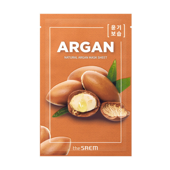 NATURAL ARGAN MASK SHEET MASCARILLA ACEITE DE ARGÁN 21ML