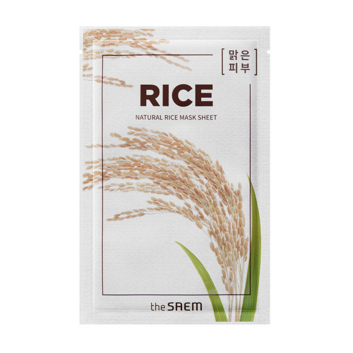 NATURAL RICE MASK SHEET MASCARILLA ARROZ 21ML