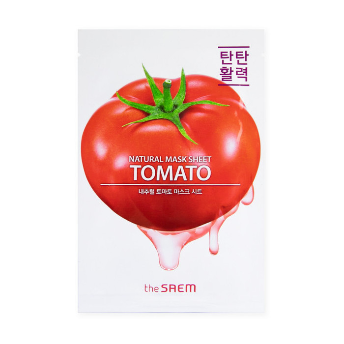 NATURAL TOMATO MASK SHEET MASCARILLA TOMATE 21ML