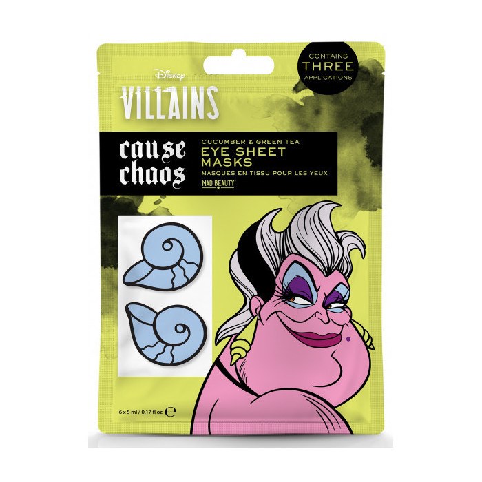 POP VILLAINS URSULA TISSUE EYE MASKS -12PC