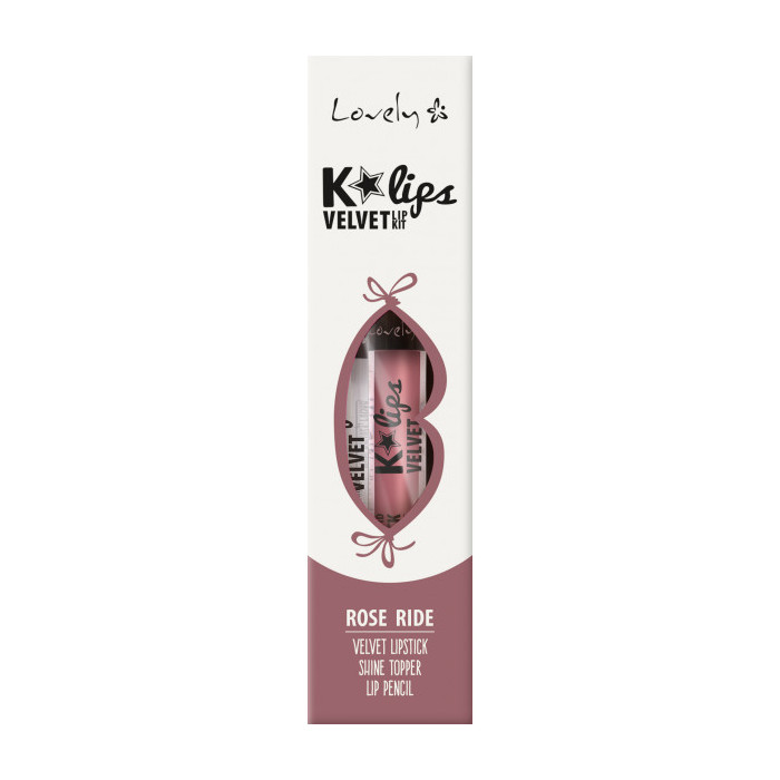 LOVELY LIPS SET KLIPS VELVET NR 1 ROSE RIDE