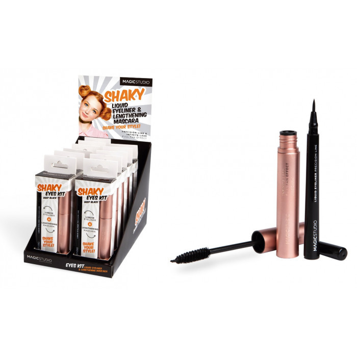 SHAKY LIQUID EYELINER &VOLUME MASCARA LOTE 2 PZ