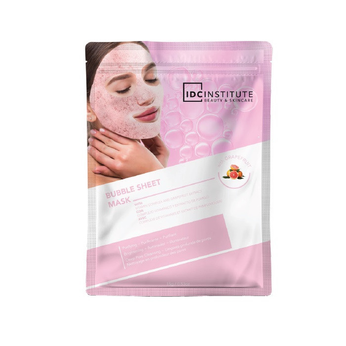 IDC INSTITUTE PINK SHEET BUBBLE MASK