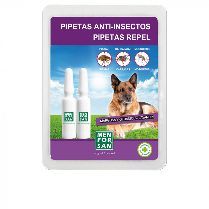 PIPETAS PERRO ANT-INSECTOS 2 U