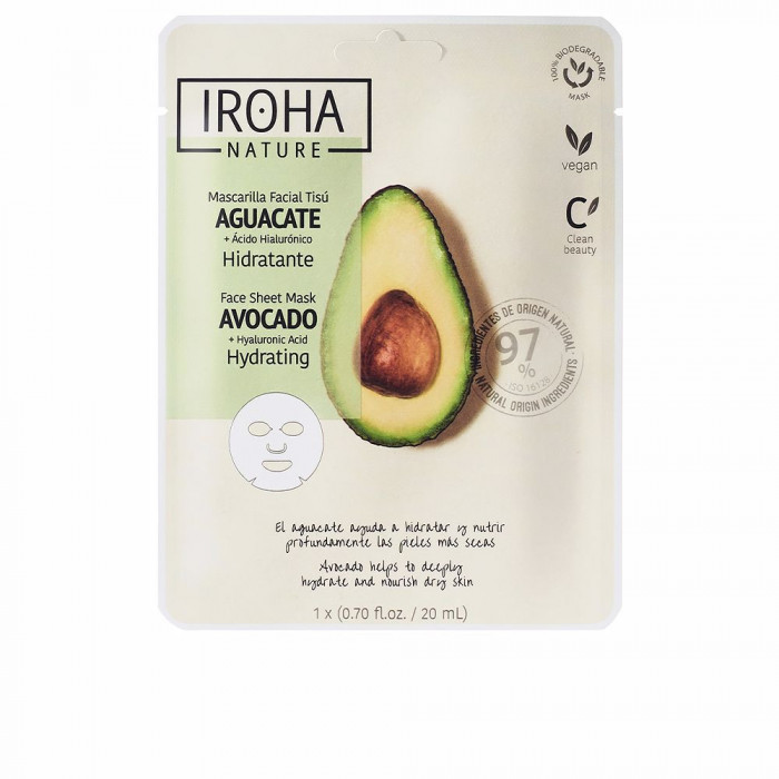 NATURE MASK AVOCADO + HYALURONIC ACID 1 U