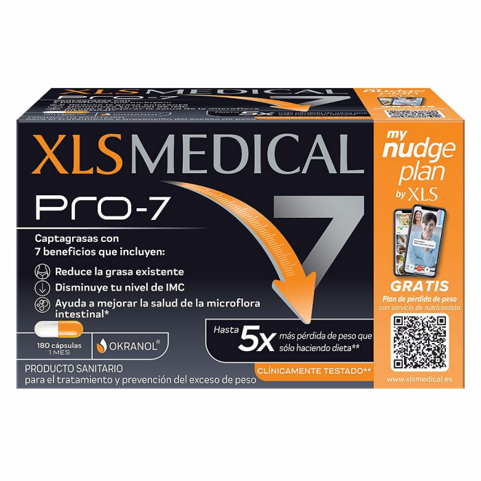 XLS MEDICAL PRO 7 NUDGE 180 COMPRIMIDOS