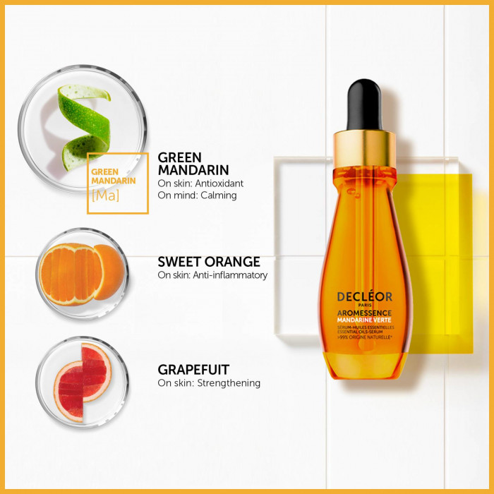 AROMESSENCE GREEN MANDARINE SERUM HUILES ESSENTIELLES 15 ML