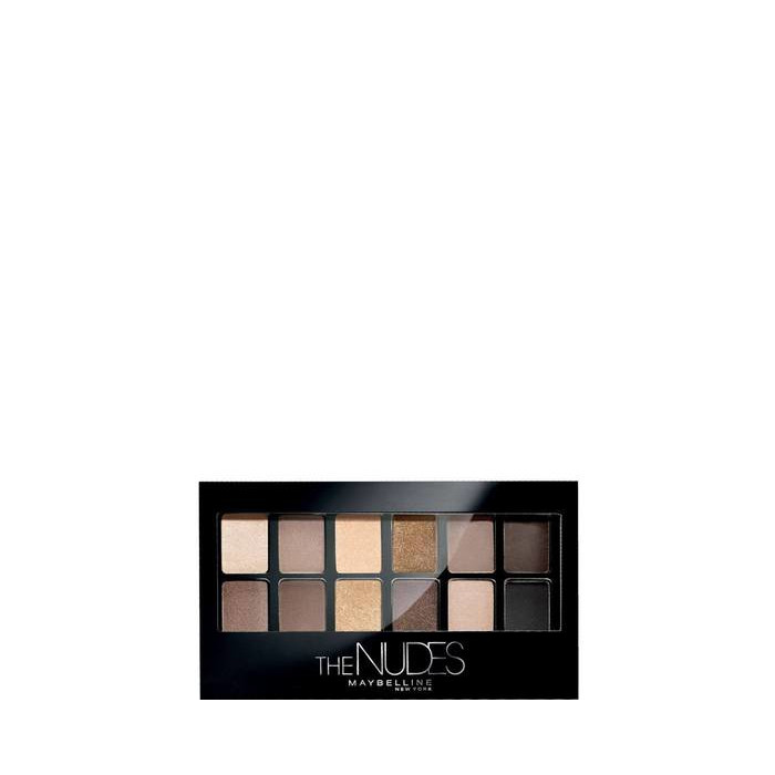 MAYBELLINE THE NUDES PALETA DE SOMBRAS DE OJOS 12 SOMBRAS COLORES NUDE Y MARRONES- 9,6 G