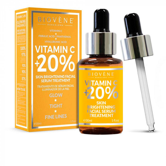 VITAMIN C +20% SKIN BRIGHTENING FACIAL SERUM TREATMENT 30 ML