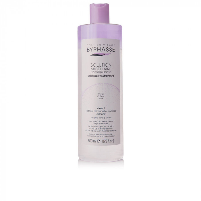 SOLUCIÓN MICELAR DESMAQUILLANTE BIFÁSICA WATERPROOF 500ML