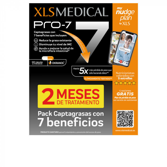 XLS MEDICAL PRO 7 NUDGE LOTE 180 COMPRIMIDOS