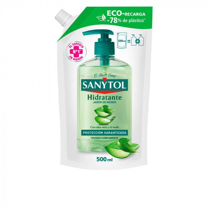 SANYTOL RECAMBIO JABÓN ANTIBACTERIANO HIDRATANTE 500 ML